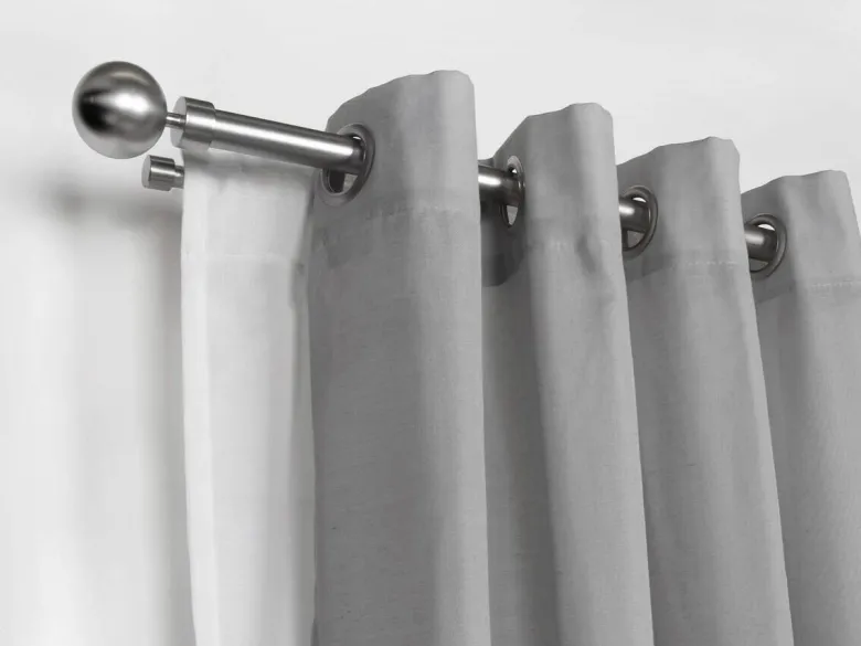 ondeco Stilgarnituren habito/ball-classic Edelstahloptik Metall ausziehbar von ca. 190 bis 360 cm 2.0 Läufe