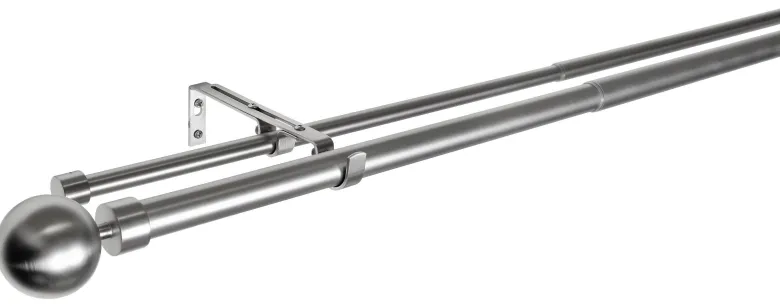 ondeco Stilgarnituren habito/ball-classic Edelstahloptik Metall ausziehbar von ca. 190 bis 360 cm 2.0 Läufe