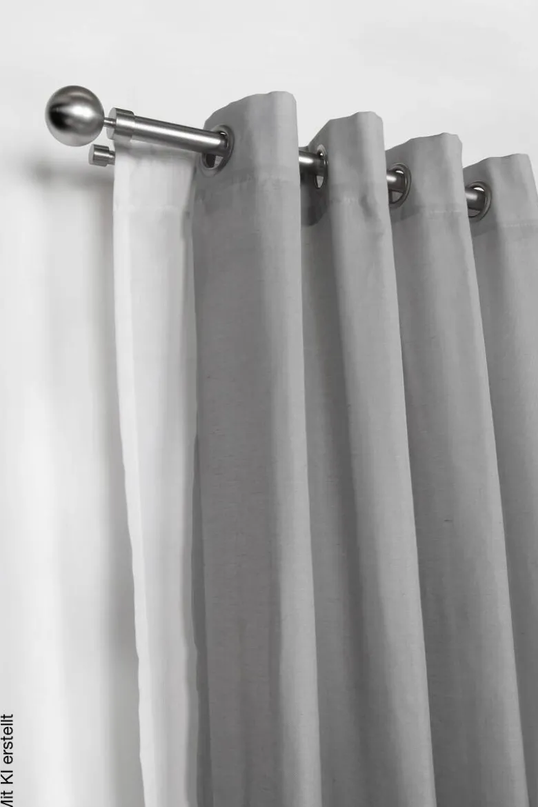 ondeco Stilgarnituren habito/ball-classic Edelstahloptik Metall ausziehbar von ca. 190 bis 360 cm 2.0 Läufe