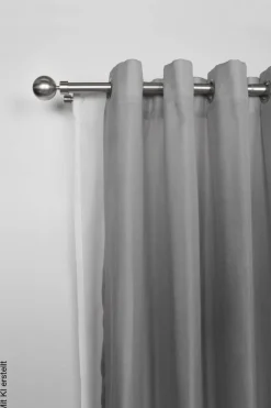 ondeco Stilgarnituren habito/ball-classic Edelstahloptik Metall ausziehbar von ca. 190 bis 360 cm 2.0 Läufe