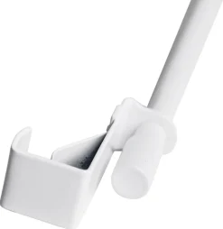 ondeco Vitragenstange clip weiß Metall ausziehbar von ca. 75 bis 125 cm 1.0 Läufe