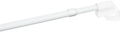 ondeco Vitragenstange connect weiß Metall ausziehbar von ca. 55 bis 85 cm 1.0 Läufe