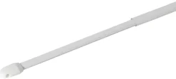 ondeco Vitragenstange simple weiß Metall ausziehbar von ca. 60 bis 90 cm 1.0 Läufe
