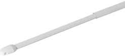 ondeco Vitragenstange simple weiß Metall ausziehbar von ca. 80 bis 120 cm 1.0 Läufe