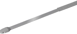ondeco Vitragenstange simple silber Metall ausziehbar von ca. 60 bis 90 cm 1.0 Läufe