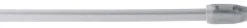 ondeco Vitragenstange simple silber Metall ausziehbar von ca. 60 bis 90 cm 1.0 Läufe