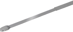 ondeco Vitragenstange simple silber Metall ausziehbar von ca. 80 bis 120 cm 1.0 Läufe