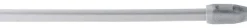 ondeco Vitragenstange simple silber Metall ausziehbar von ca. 80 bis 120 cm 1.0 Läufe