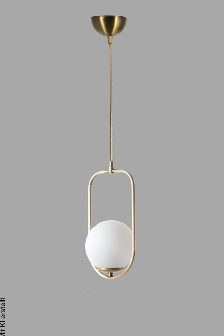 Opviq Pendelleuchte Kupfer weiß Metall B/H/T/L/D: ca. 18x70x18x18x18 cm E27 1 Brennstellen