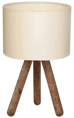 Opviq Tischleuchte AYD-2939 creme Stoff B/H/T/L/D: ca. 19x32x19x19x19 cm E27 1 Brennstellen