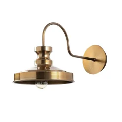 Opviq Wandleuchte Berceste gold Metall B/H/T/L: ca. 42x23x42x22 cm E27 1 Brennstellen