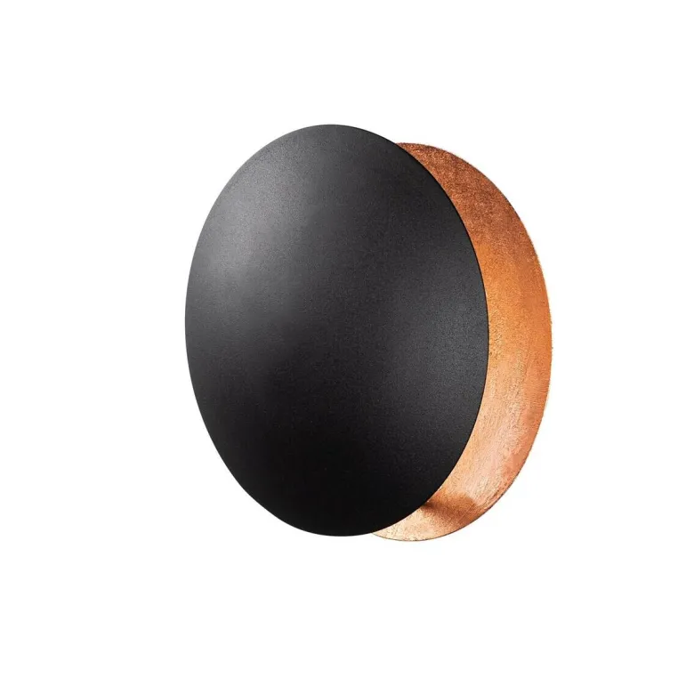 Opviq Wandleuchte Yosma-13639 schwarz Kupfer Metall B/H/T/L: ca. 16x25x16x25 cm