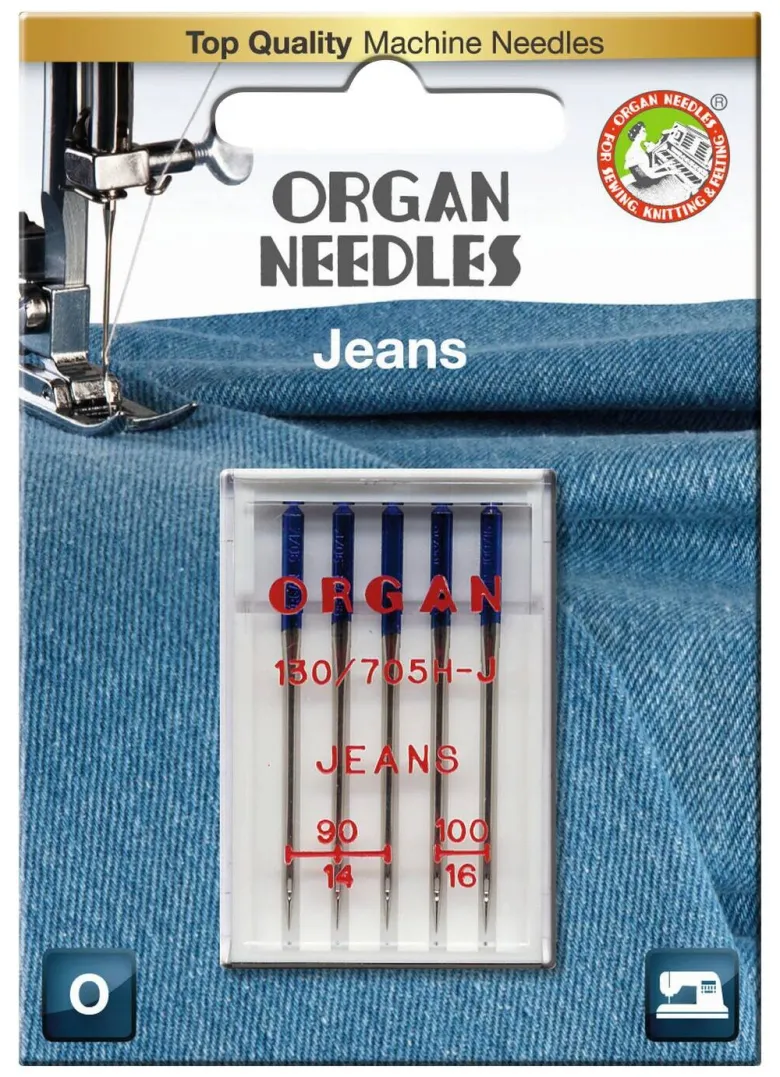 Organ Nähmaschinennadeln silber 5 Packstücke