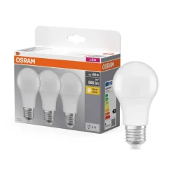 OSRAM LED-Leuchtmittel BASE Classic A AC55981 3er Pack E27