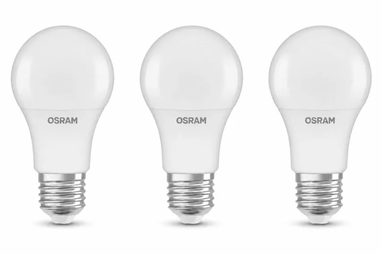 OSRAM LED-Leuchtmittel BASE Classic A AC55981 3er Pack E27