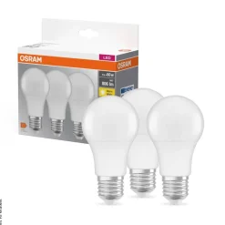 OSRAM LED-Leuchtmittel BASE Classic A AC55981 3er Pack E27