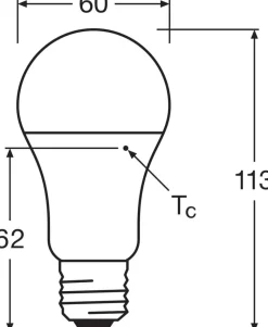 OSRAM LED-Leuchtmittel BASE Classic A AC55986 4er Pack E27