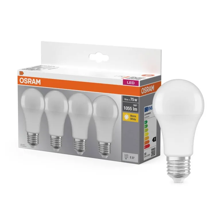 OSRAM LED-Leuchtmittel BASE Classic A AC55986 4er Pack E27