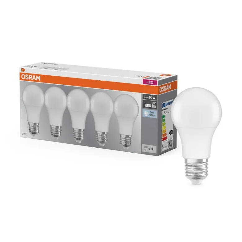 OSRAM LED-Leuchtmittel BASE Classic A AC55983 5er Pack E27