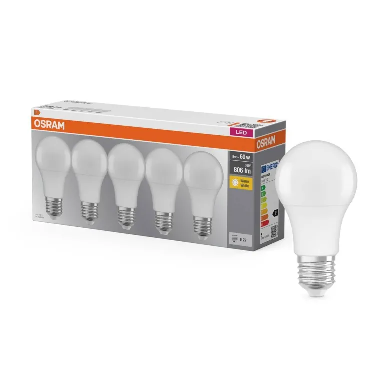OSRAM LED-Leuchtmittel BASE Classic A AC55981 5er Pack E27