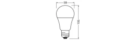 OSRAM LED-Leuchtmittel BASE Classic A AC55981 5er Pack E27