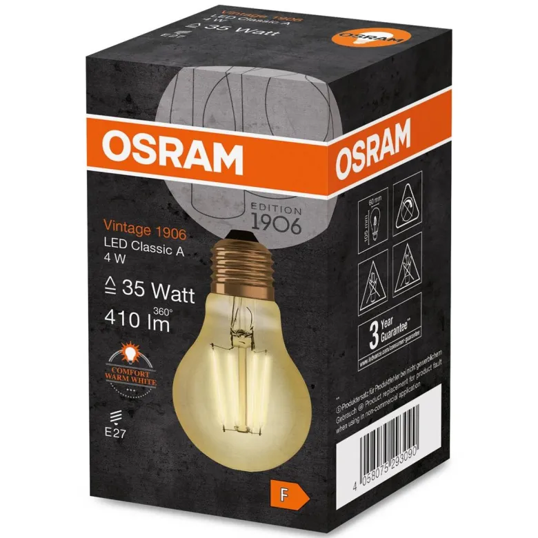 OSRAM LED-Leuchtmittel Filamentlampe Vintage 1906 AC32390 E27