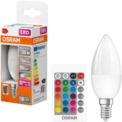 OSRAM LED-Leuchtmittel Kerze RGBW mit Fernbedienung AC45046 E14