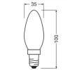 OSRAM LED-Leuchtmittel Kerzenlampe BASE Classic B AC70204 2er Pack E14