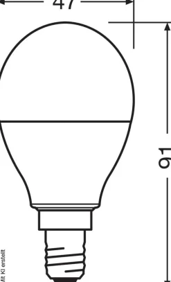OSRAM LED-Leuchtmittel Tropfen RGBW mit Fernbedienung AC45048 E14