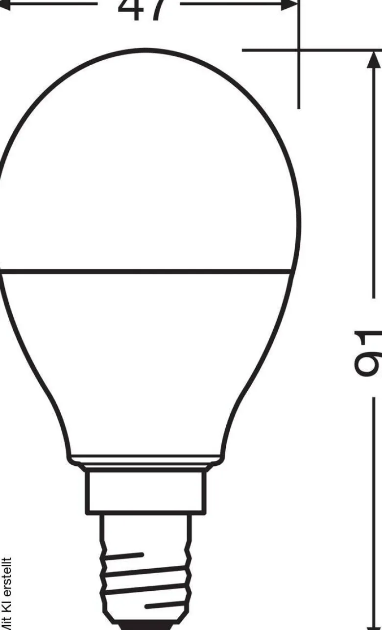 OSRAM LED-Leuchtmittel Tropfen RGBW mit Fernbedienung AC45048 E14