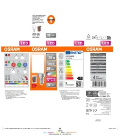 OSRAM LED-Leuchtmittel Tropfen RGBW mit Fernbedienung AC45048 E14