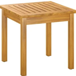 Outsunny Balkontisch natur Akazie B/H/L: ca. 48x46x48 cm