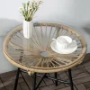 Outsunny Beistelltisch beige Eisen B/H/L: ca. 50x50x50 cm