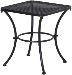 Outsunny Beistelltisch schwarz Metall B/H/L: ca. 45x50x45 cm