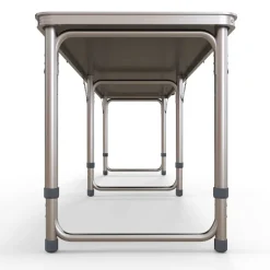 Outsunny Bierpong-Tisch schwarz Aluminium B/H/L: ca. 60x240x70 cm