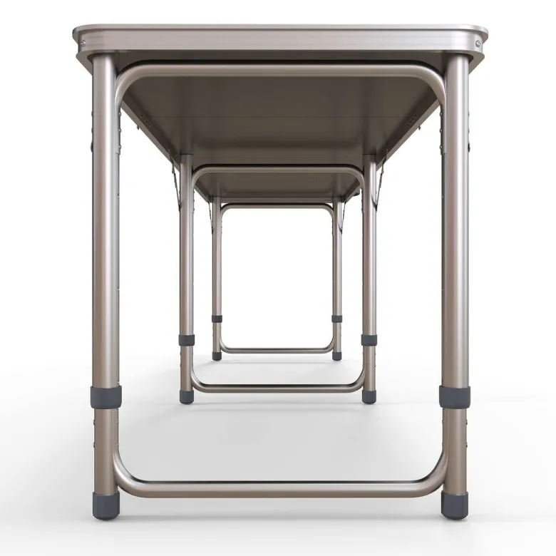 Outsunny Bierpong-Tisch schwarz Aluminium B/H/L: ca. 60x240x70 cm