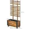 Outsunny Blumenkasten mit Rankhilfe