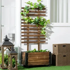 Outsunny Blumenkasten mit Rankhilfe