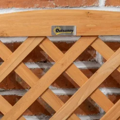 Outsunny Blumenkasten mit Rankgitter
