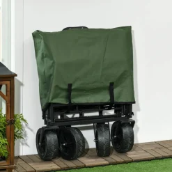 Outsunny Bollerwagen khaki B/H/L: ca. 57x94x100 cm