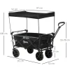 Outsunny Bollerwagen schwarz B/H/L: ca. 52x97x105 cm