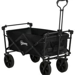 Outsunny Bollerwagen schwarz B/H/L: ca. 52x97x105 cm