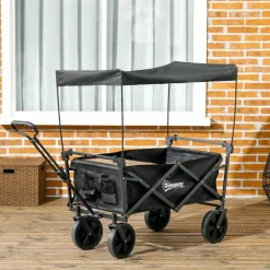 Outsunny Bollerwagen schwarz B/H/L: ca. 52x97x105 cm