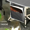 Outsunny Campingbett dunkelgrau Stahl B/H/L: ca. 68x52x190 cm