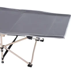 Outsunny Campingbett dunkelgrau Stahl B/H/L: ca. 68x52x190 cm