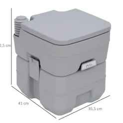Outsunny Campingtoilette B/H/L: ca. 41x42,5x35,5 cm