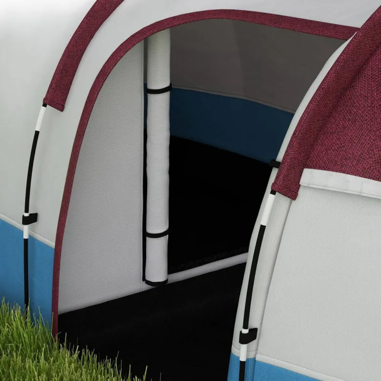 Outsunny Campingzelt rot Glas B/H/L: ca. 200x150x420 cm