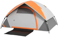 Outsunny Campingzelt rot Polyester B/H/L: ca. 150x110x210 cm