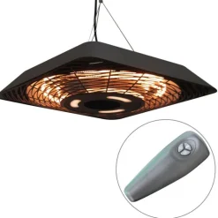 Outsunny Deckenheizstrahler 842-136V90 schwarz B/H/T: ca. 45x10x45 cm