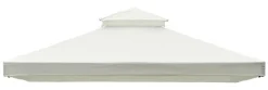 Outsunny Ersatzdach creme Polyester-Mischgewebe B/L: ca. 300x400 cm